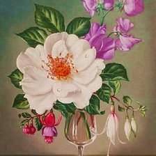 Схема вышивки «Boque de flores.»