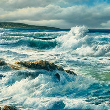 Схема вышивки «Прибой»