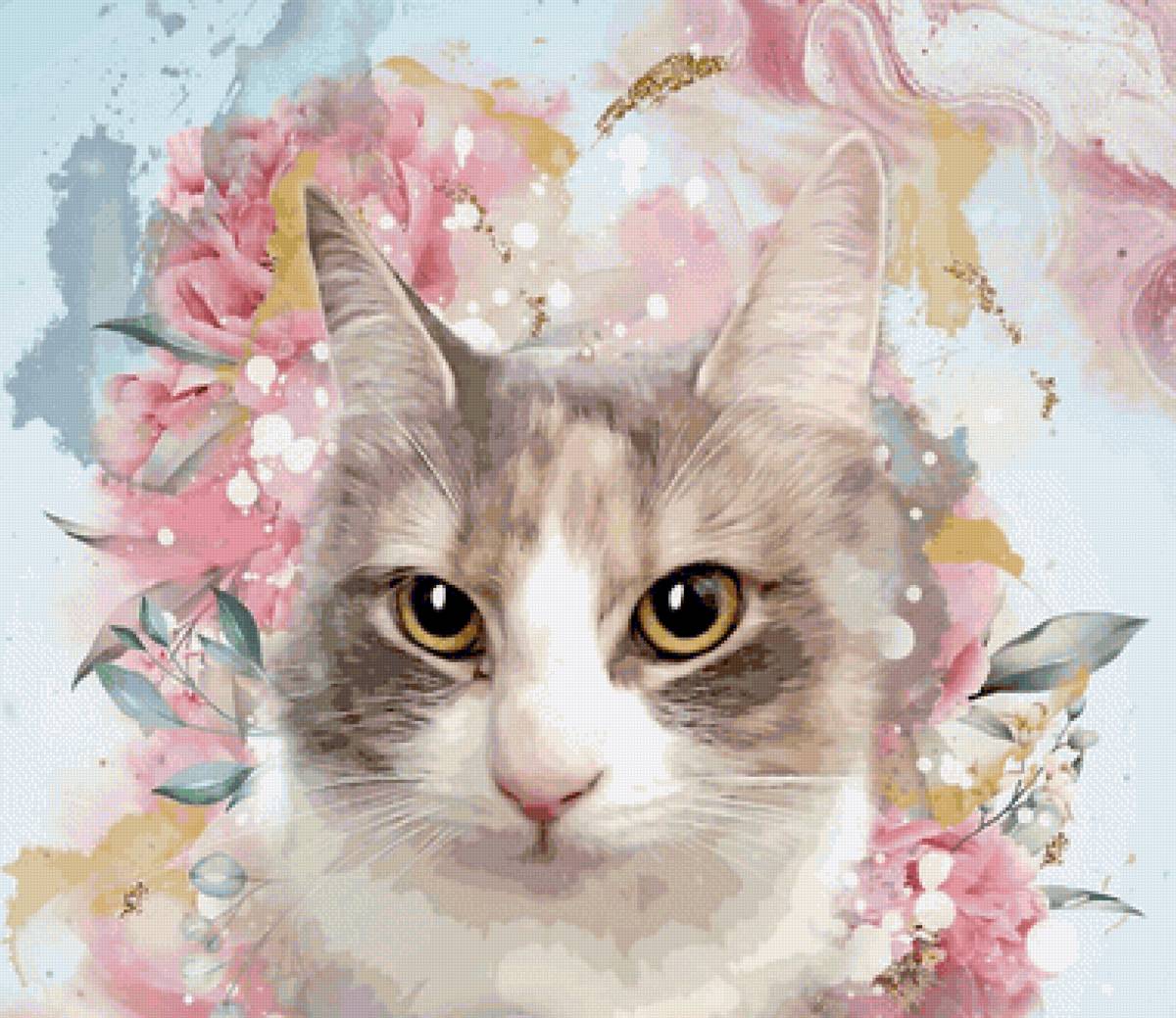 Gato. - animais.pintura. - предпросмотр