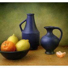 Схема вышивки «Синие кувшины»