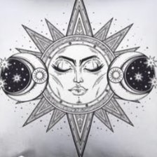 Схема вышивки «лунница»