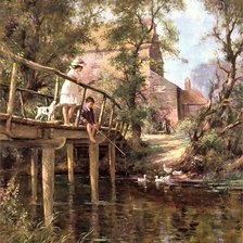 Схема вышивки «мостик»