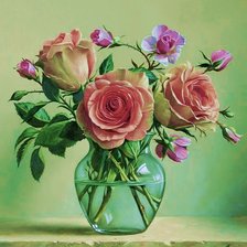 Схема вышивки «Boque de rosas.»