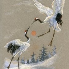 Схема вышивки «птицы»