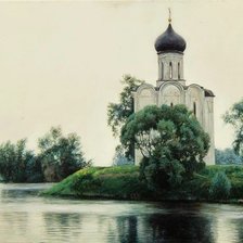 Схема вышивки «пейзаж худ. в. шилов»