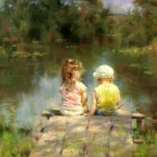 Схема вышивки «на мостике худ.н.козленко»