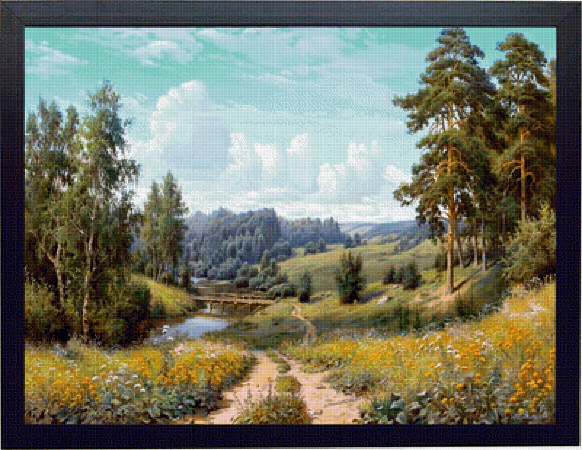 у реки - пейзажи - предпросмотр