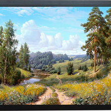 Схема вышивки «у реки»