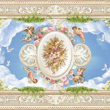 Схема вышивки «окно в небо»