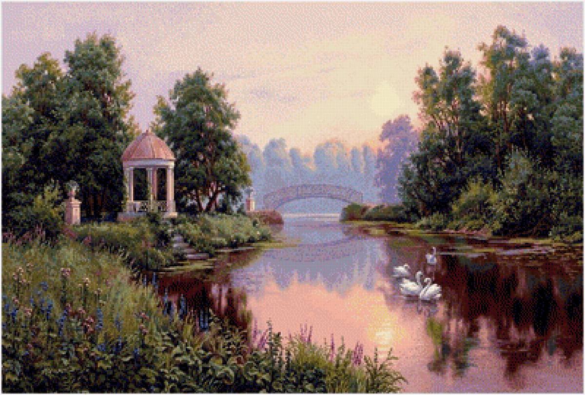 старый пруд - пейзажи - предпросмотр