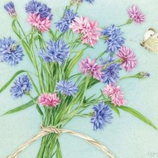 Схема вышивки «nežne kvety»
