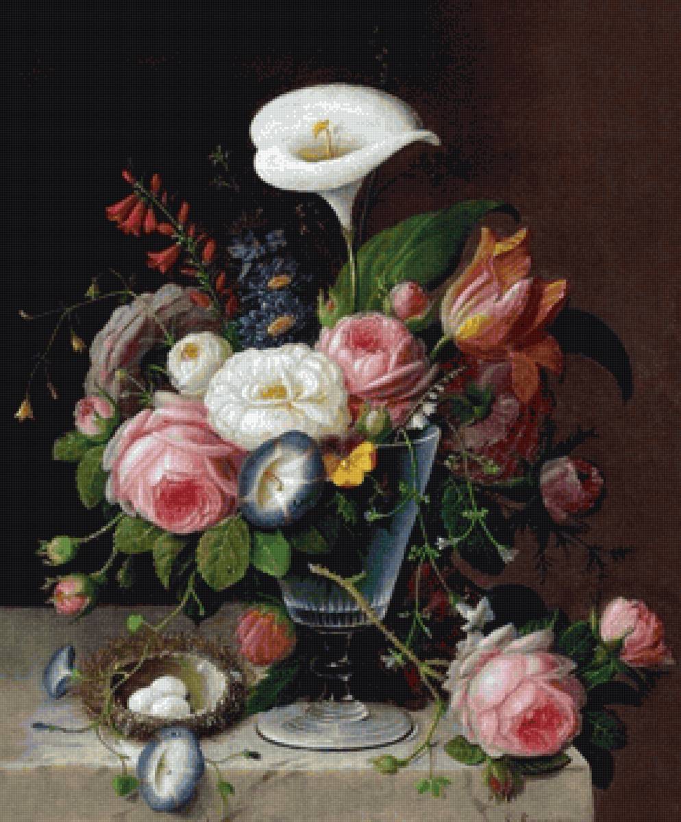 Натюрморт 9 - натюрморт, букет - предпросмотр