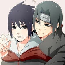 Схема вышивки «Саске и Итачи Учиха»