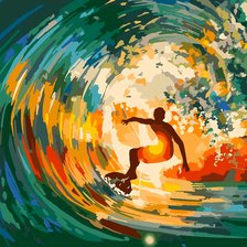 Схема вышивки «Сёрфинг»