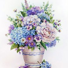 Схема вышивки «Boque de flores.»