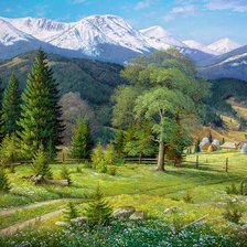 Схема вышивки «Paisagem.»