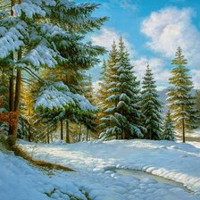 Схема вышивки «Paisagem. de inverno.»