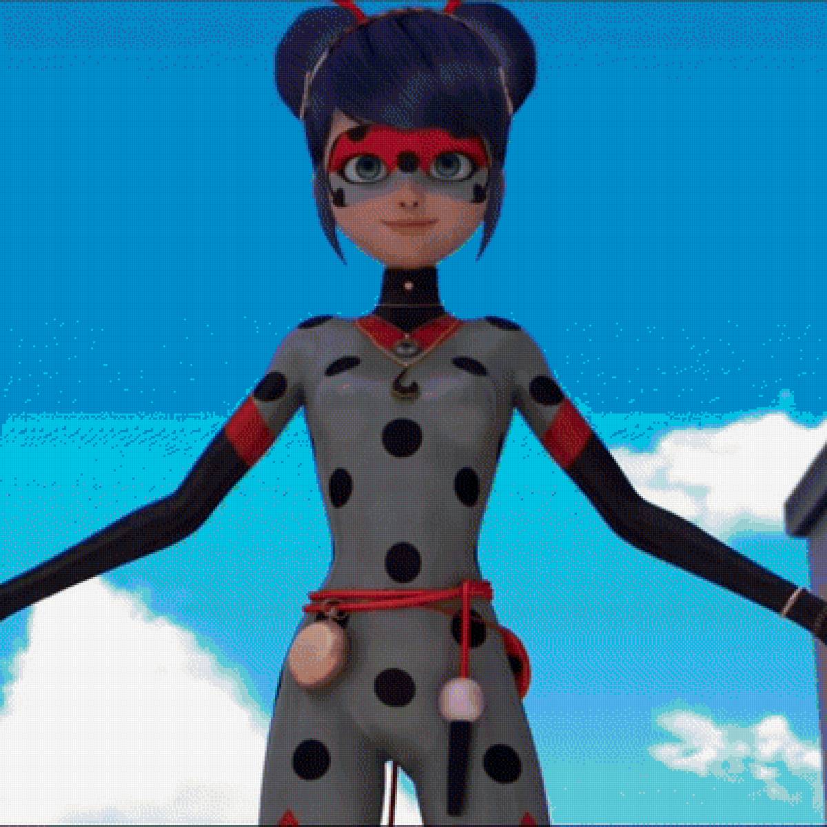 мультимышь - мультфильм, маринетт, мультибаг, девочка, леди баг, девушка - предпросмотр