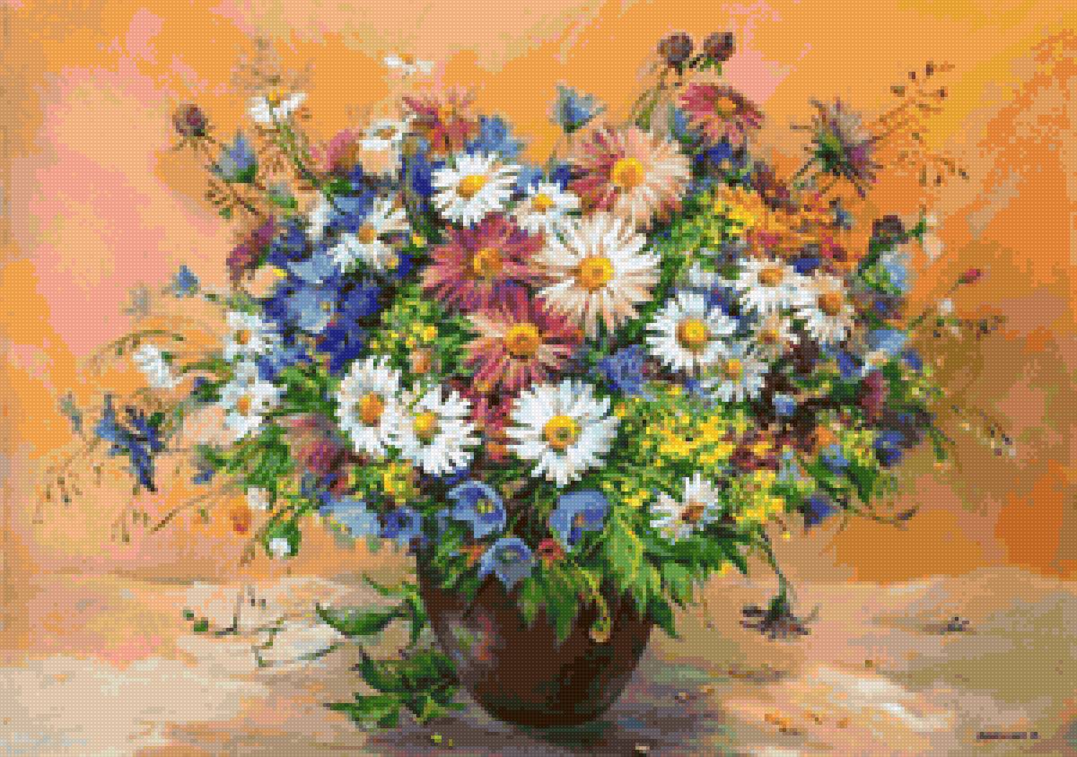 Букет полевых цветов - предпросмотр