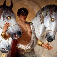 Схема вышивки «Кони Диомеда»