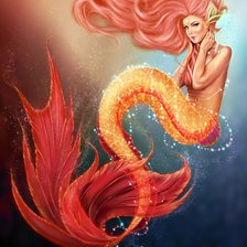 Схема вышивки «Русалка»