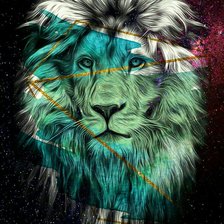 Схема вышивки «Лев»