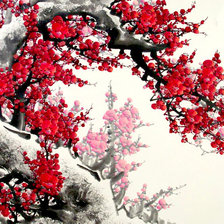 Схема вышивки «ветка сакуры»