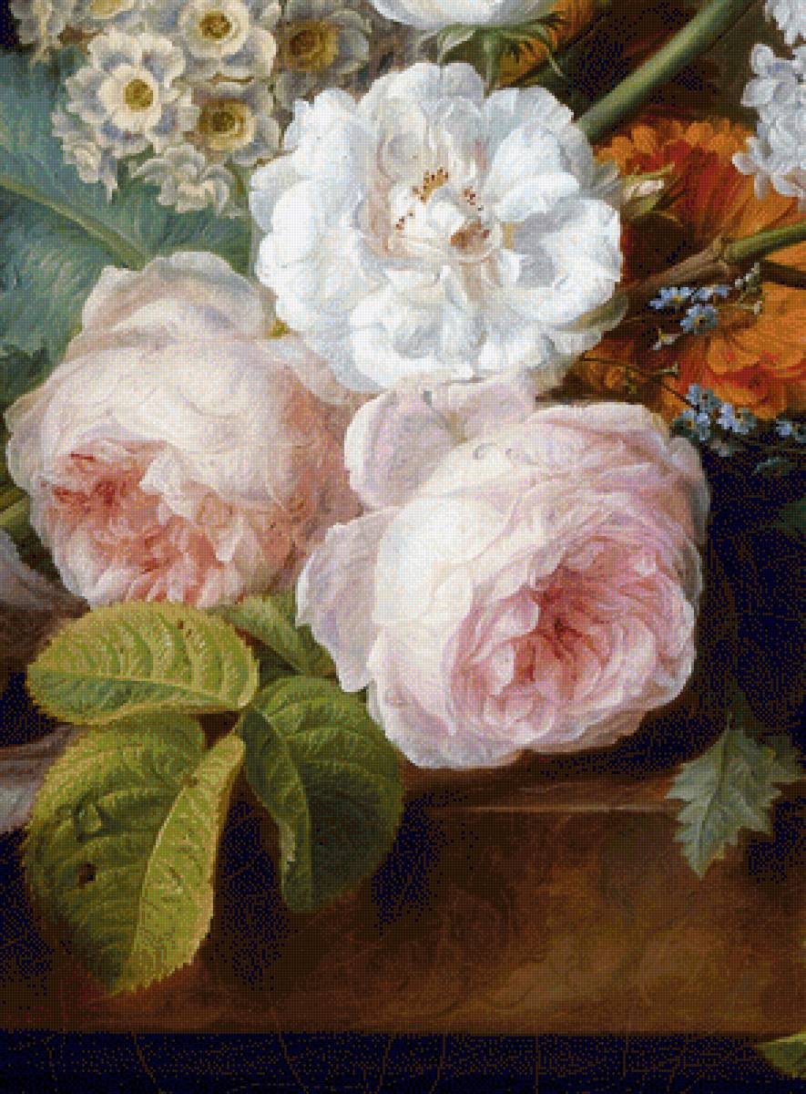 №2352670 - detail, 181, cornelis van spaendonck.flower bunch with a bird nest - предпросмотр