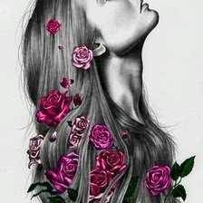 Схема вышивки «Mujer»