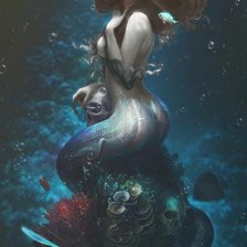 Схема вышивки «Русалка»