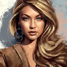 Схема вышивки «jiji hadid»