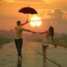 Схема вышивки «Под дождем»