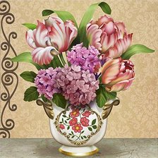 Схема вышивки «Boque de flores.»