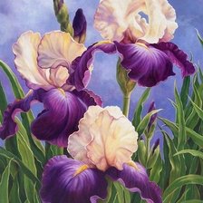 Схема вышивки «цветы»