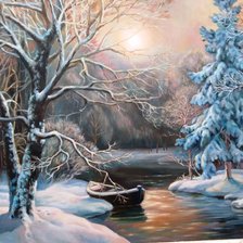 Схема вышивки «ЗИМА»