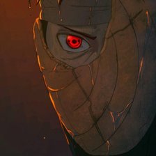 Схема вышивки «Обито Учиха»