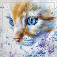 Схема вышивки «Котенок»