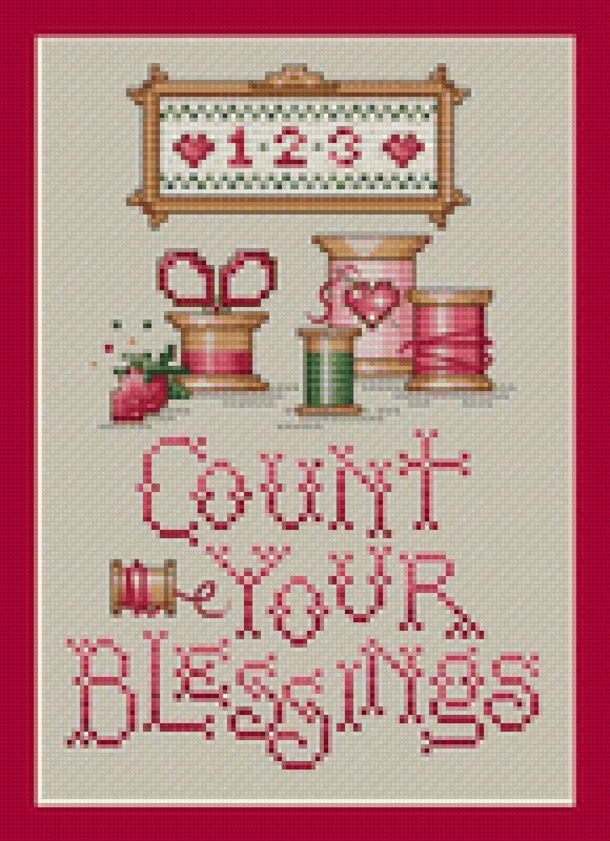 Count Your Blessings - costura, hilos, bordado, carretes - предпросмотр