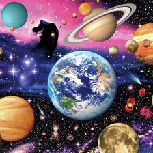 Схема вышивки «Космос»