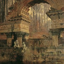 Схема вышивки «руины...»