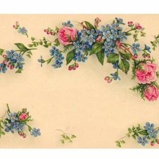 Схема вышивки «nezabudky,ruze»