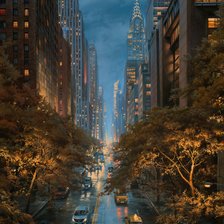 Схема вышивки «город»