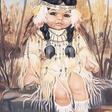 Схема вышивки «Девочка»