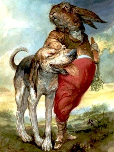 заяц - картина - оригинал