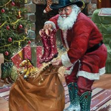 Схема вышивки «ДЖЕК СОРЕНСОН. НОВЫЕ БОТИНКИ НА РОЖДЕСТВО»