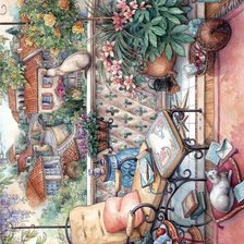 Схема вышивки «КИМ ДЖЕКОБС. МОЙ ЛЮБИМЫЙ БАЛКОН»