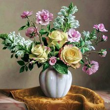 Схема вышивки «Boque de flores.»