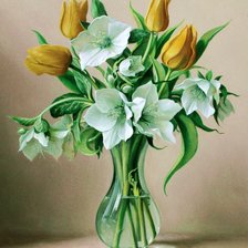 Схема вышивки «Boque de flores.»