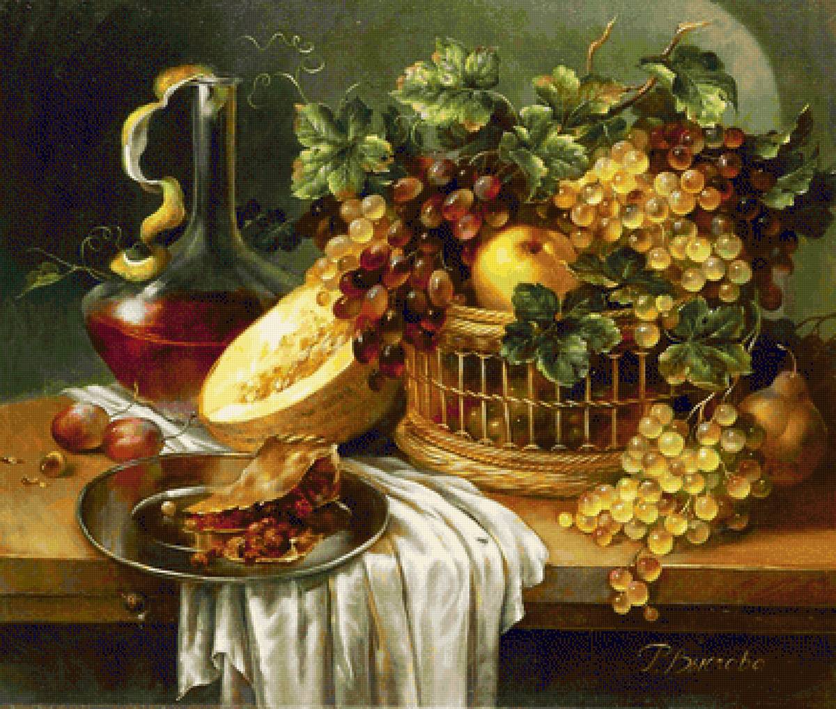 РИММА ВЬЮГОВА. СОЧНЫЙ НАТЮРМОРТ - фрукты, натюрморт - предпросмотр