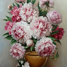 Схема вышивки «Пионы»